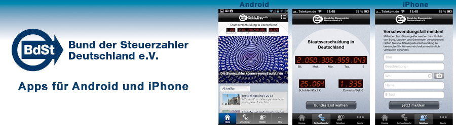 Bund der Steuerzahler e.V. Apps