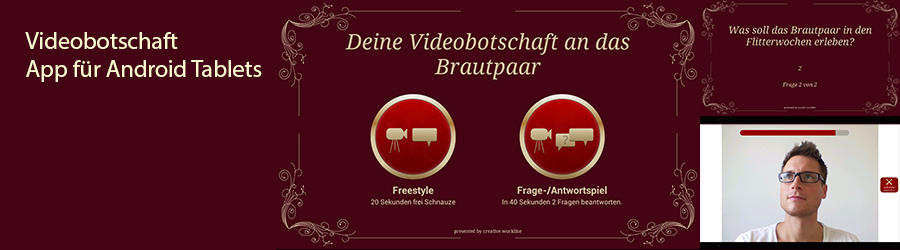 Video Botschaft App für Android Tablets